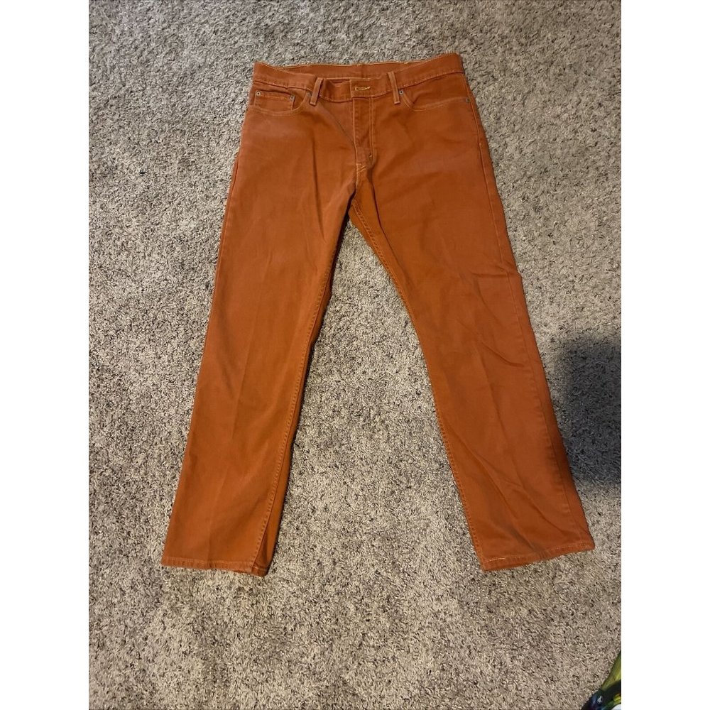 Vintage Levi 514 Slim Fit Straight Leg Coral Denim Jeans Tag Size 38 x 32